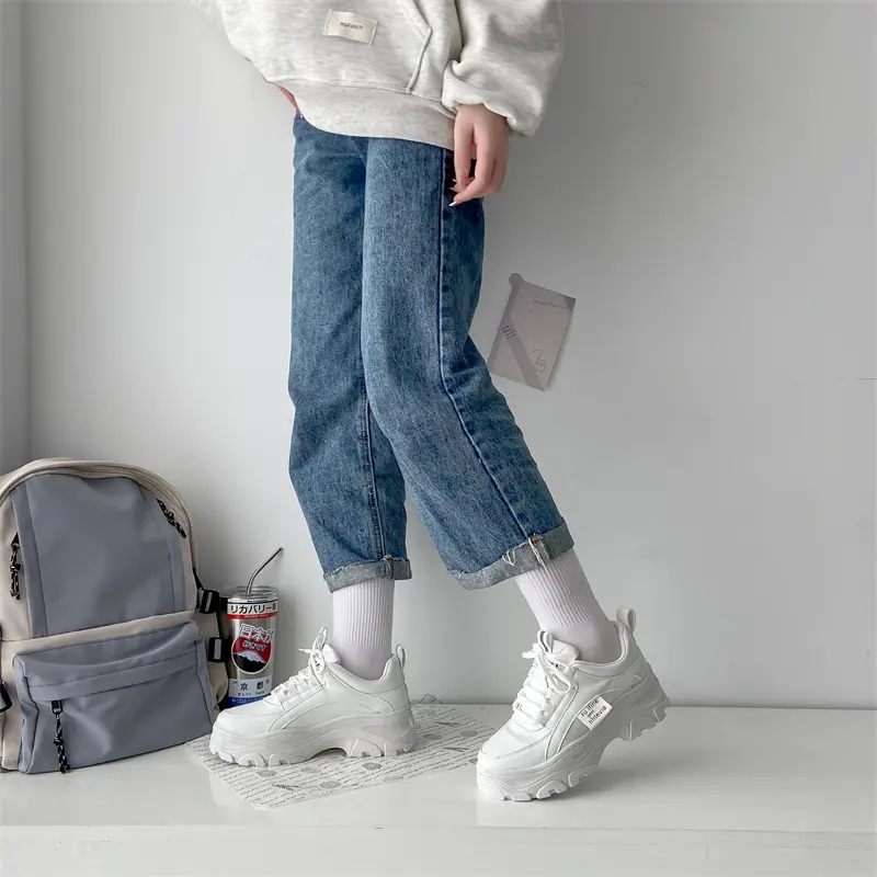 Sepatu Sneakers Wanita "ALEXA" Coffee And Cream SW-323 Karet Olahraga Casual Shoes Sport Kasual Cewek Cewek 6