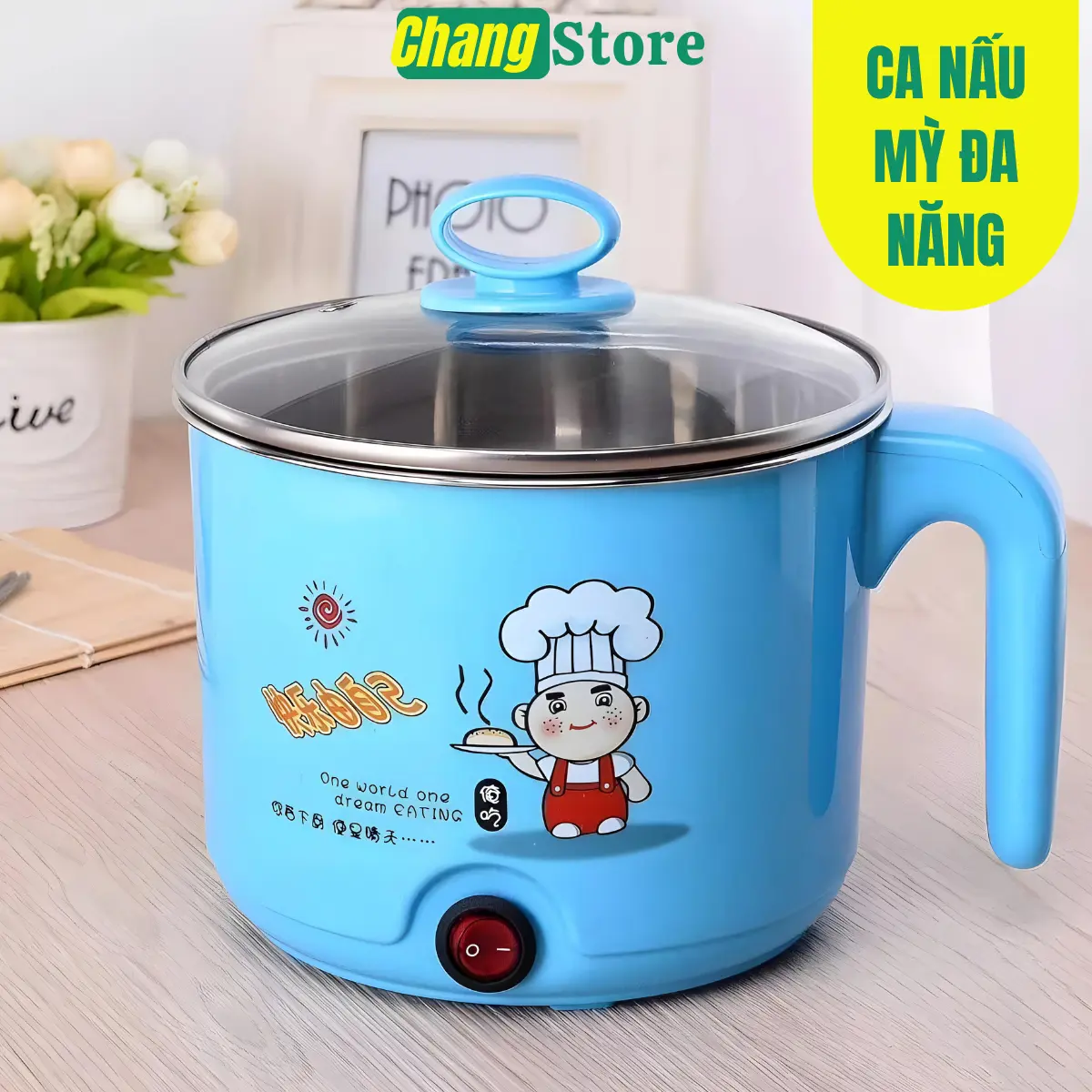 Ca Nấu Mì Sanban Không Kèm Vỉ Hấp Ca Nấu Mì Mini Có Tay Cầm 18cm Nồi Điện Nồi Lẩu