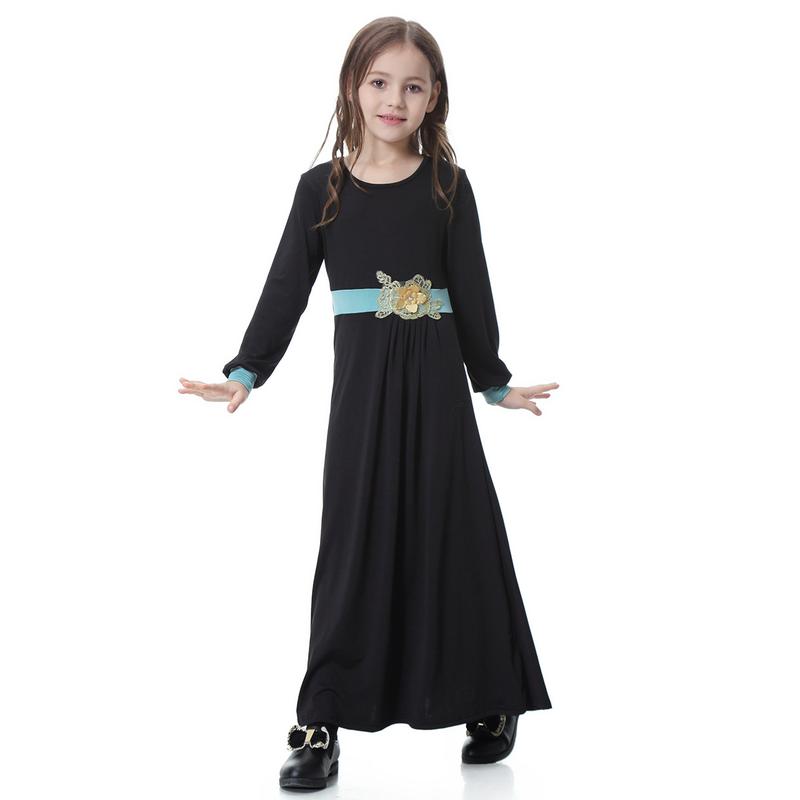 Product Introduction of 4-16 years old Muslim Girl Skirt Set Muslim Girl Long Dress Set Muslim Girl Clothing Girl Batman Skirt Set Children's Clothing South East Asia Girl Long Dress Dress 6