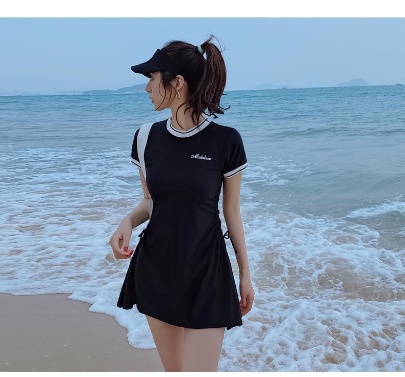 Product Introduction of Swimsuit Women's Hot Spring Belly Covering Slim South Korea Ins Super Fairy Conservative Student Split Sports 2021 New Two-Piece Suit 7