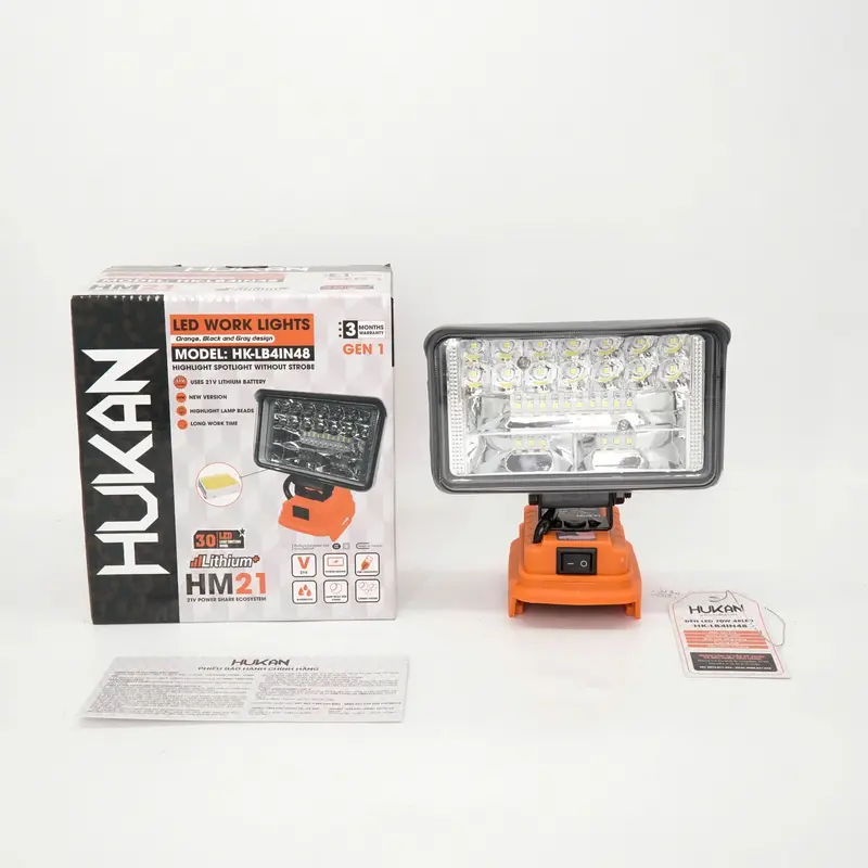 Thân đèn 16 bóng - 27w và đèn 30 bóng -48w  led dùng pin HUKAN sử dụng chân pin phổ thông 5
