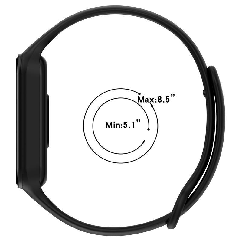 Dây đeo silicon, cho Xiaomi Band 8 Active, dây đeo thể thao thay thế, dây đeo cổ tay, vòng đeo tay Correa, Mi Smart Band 8 Active, dây đeo đồng Đồng Hồ 5