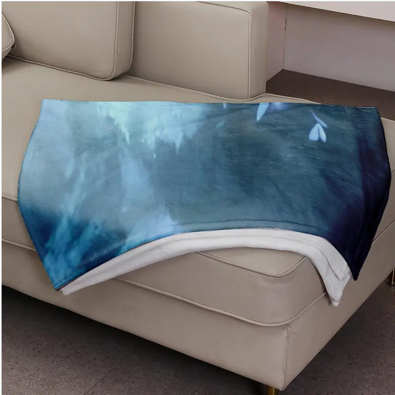 Butterfly & Moon Pattern Blanket, 1 Count Soft Comfortable Warm Throw, Air-conditioned Room Blanket, Warm Nap Blanket for Home & Office 4