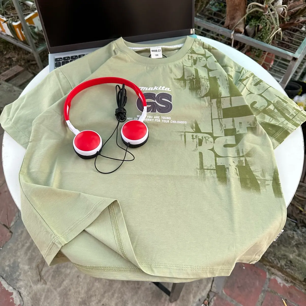 ( Phom Rộng Ngang ) Áo Phông Phun Chữ Bé Trai Cao Cấp 9-13 tuổi,Chất cotton Mịn Mát ,Sz 150-190/Mã 3E7306