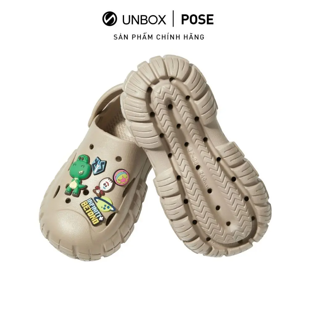 Dép POSE đế cao  hoạt hình Disney siêu êm chân Dép cross nữ thời trang đàn hồi chống trượt cao cấp P2244633