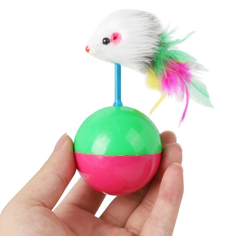 Product Introduction of New cat toys set Mouse not tumbler fun teasing cats and dogs self high toys pet supplies set of toys teasing cat toys 5