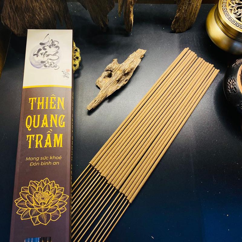 Nhang trầm sạch THIÊN QUANG TRẦM, hộp 100gr hương thơm dịu. M46.