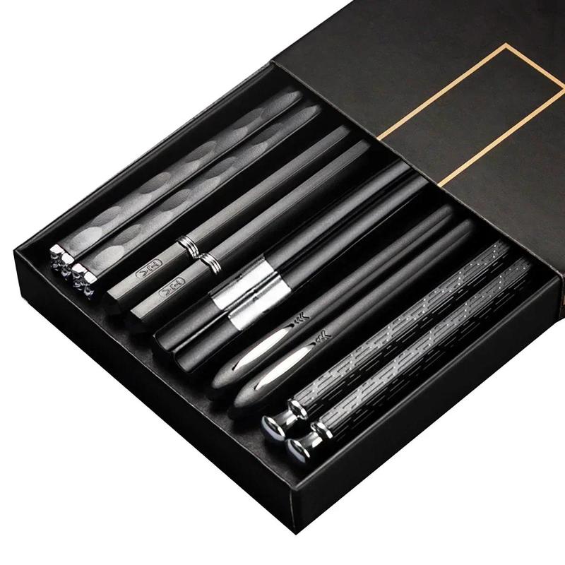 5Pairs Non-Slip Chopsticks Home Japanese Hotel Restaurant Portable Healthy Food Stick For Sushi Chopsticks palillos chinos 3