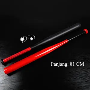 81 CM Pemukul Bisbol Baru Baja Paduan Keren Hitam Pemukul Bisbol Tebal Pemukul Bisbol Baja Tebal Peralatan Olahraga Bisbol Super Keras