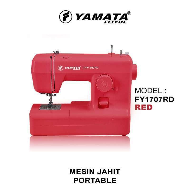 Mesin Jahit Yamata FY1707RD / FY 1707RD Portable Sewing Machine Red | Alat Jahit Portable 0