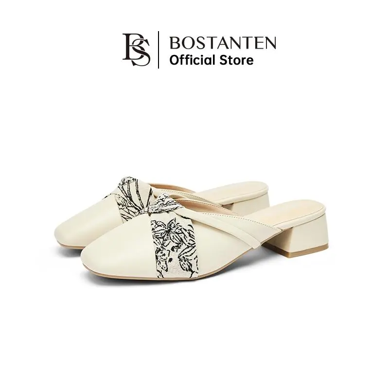 [New Arrival*Popsea] Bostanten Darla Sendal Korean Style Sepatu Jalan Jalan Wanita Mary Jane Shoes Slip On Kekinian 3.5cm