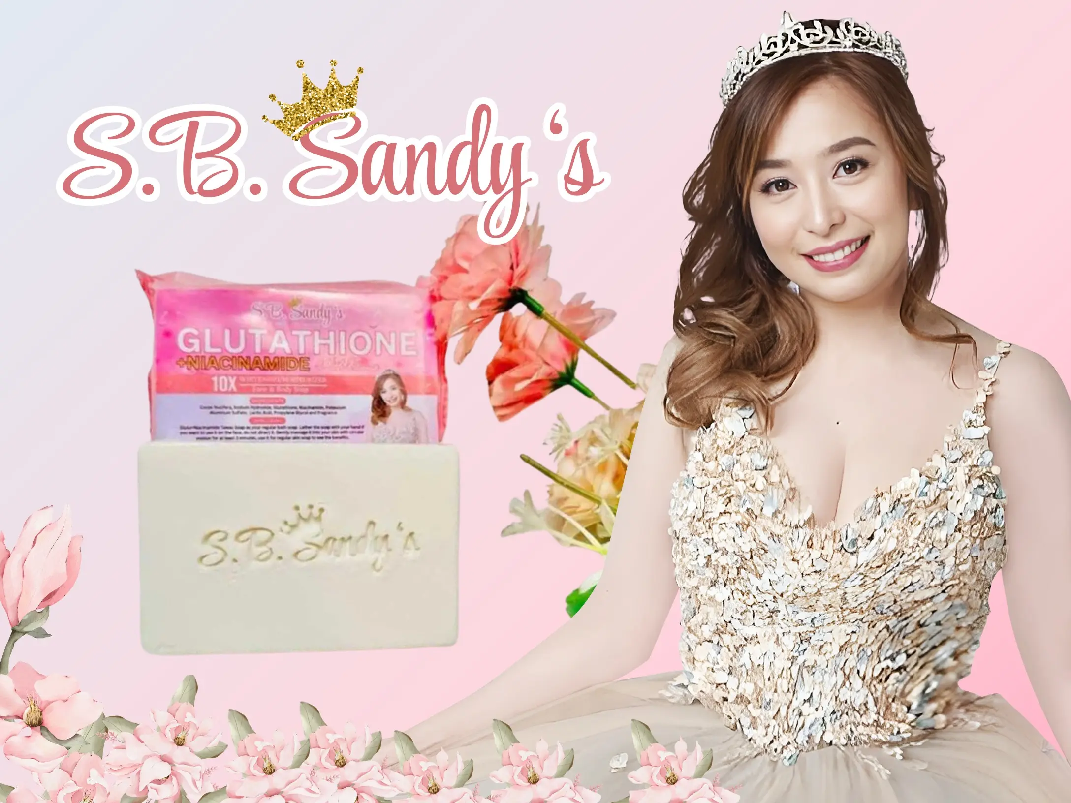 SB Sandy's Soap Glutathione Niacinamide with Tawas - TikTok Shop Philippines