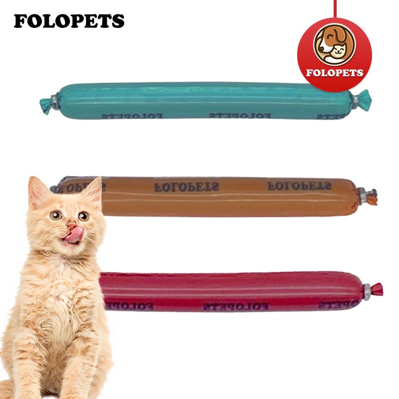 FOLOPETS 15Gไส้กรอกแฮมสุนัข สัตว์เลี้ยง ไส้กรอกสุนัขและแมว อวหารหมา ...