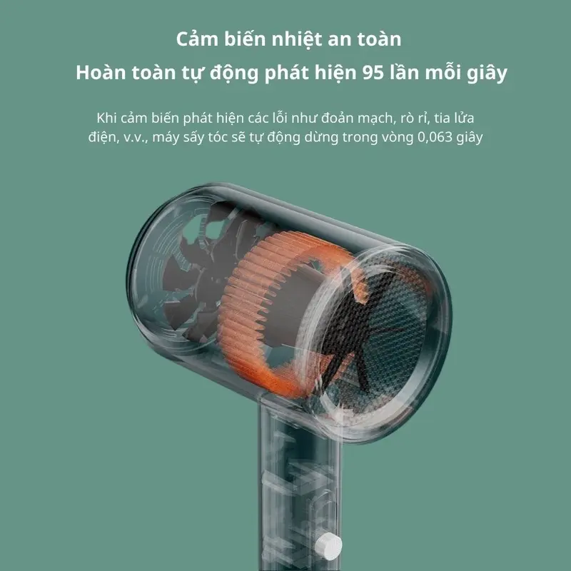 ￼Máy Sấy Tóc 2 Chiều Nóng Lạnh Công Suất Lớn 2300W Nhanh Khô, 3 Chế Độ Sấy, Tạo Kiểu, Chăm Sóc Tóc Chuẩn Salon Kèm Mỏ Vịt wavers 7