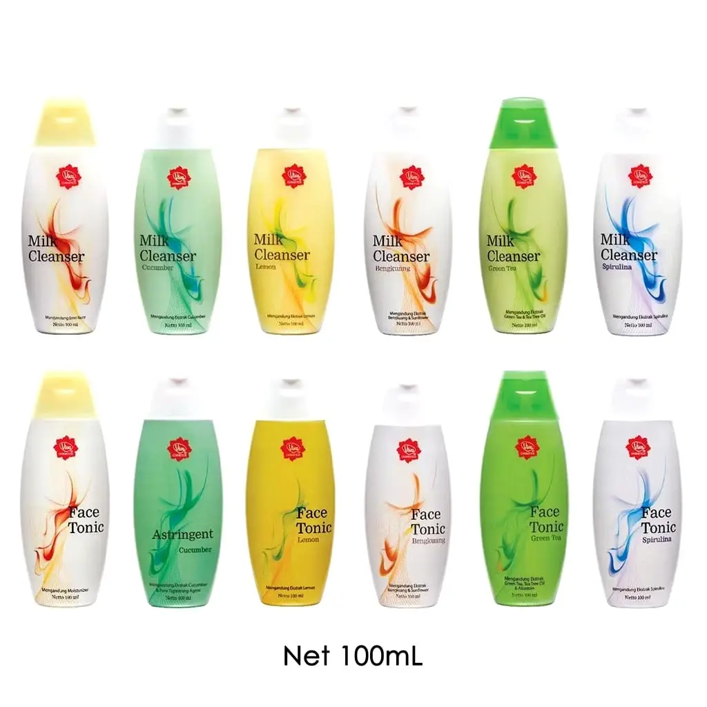 BPOM VIVA MILIK CLEANSER AND FACE TONIC AIR MAWAR BPOM 100ML