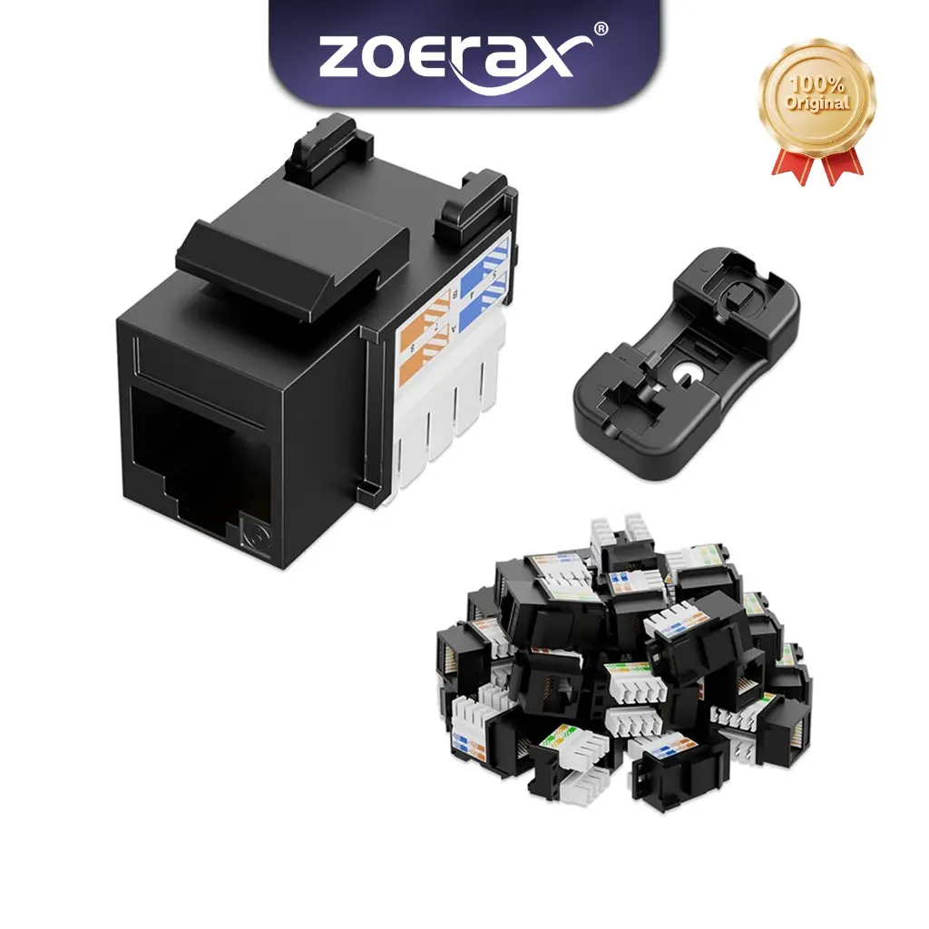 ZoeRax 10 PCS Cat6 Keystone Jack RJ45 Keystone Jack and Keystone Punch ...