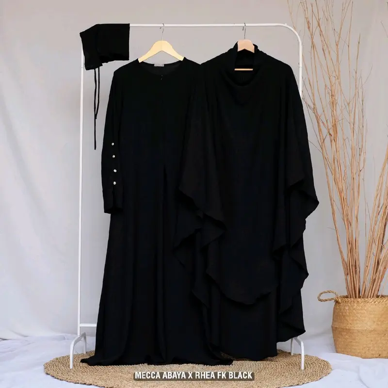 Mecca Abaya X Rhea FK Gamis Wanita Crinkle 2