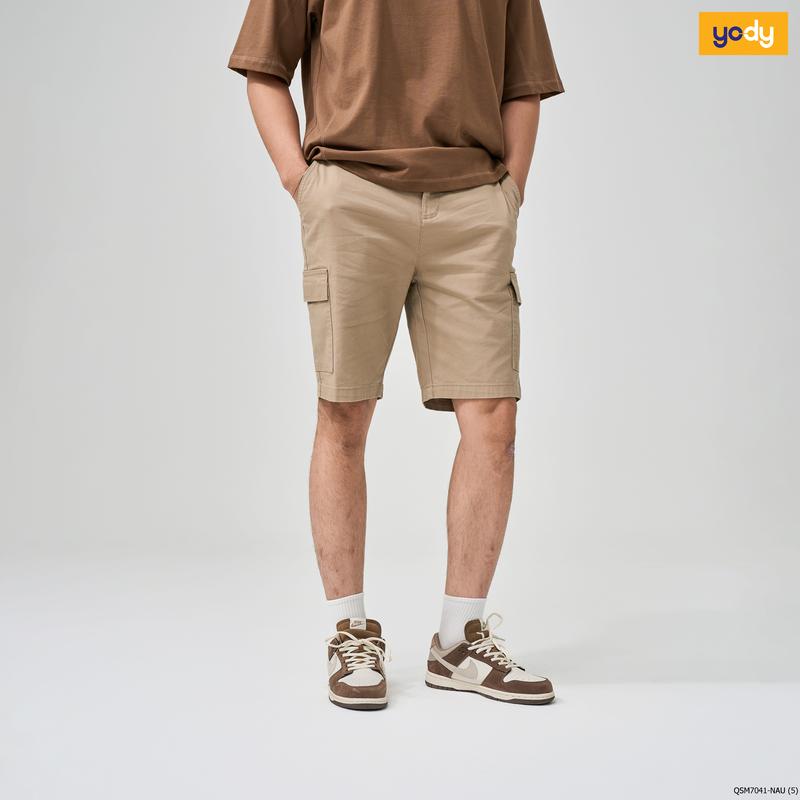[ Flash sale ] YODY Quần Sooc Nam Kaki Nam Túi Hộp QSM7041 7