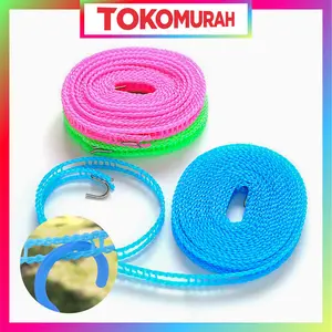 READY STOCK TALI GANTUNGAN JEMURAN 5 METER IMPORT MURAH