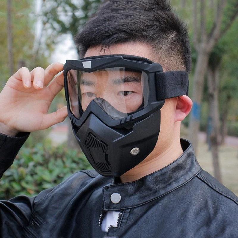 Beon Kính bảo hộ mặt nạ beon cho nắp giới hạn 3/4 kính râm chống bụi mặt nạ giật gân cho người dùng