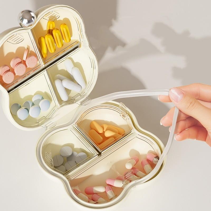 Product Introduction of Vinnatsu Pill Box Mini Segel Kotak Obat Travel Case Jewel Daily Pill Box/Kotak Tempat Obat 8 Sekat Kotak Pil Tahan Air/Permata Kotak Perjalanan 19