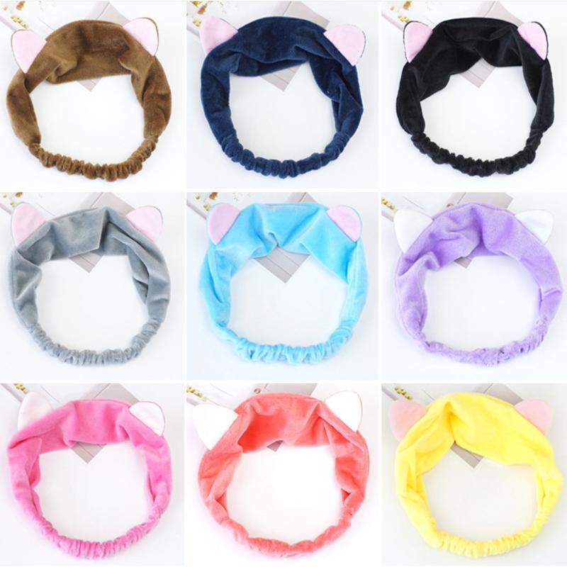 Băng đô mèo cute rửa mặt, makeup co giãn thiết kế xinh xắn siêu dễ thương 3