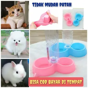 Tempat makan kucing anjing kelinci musang pet bowl