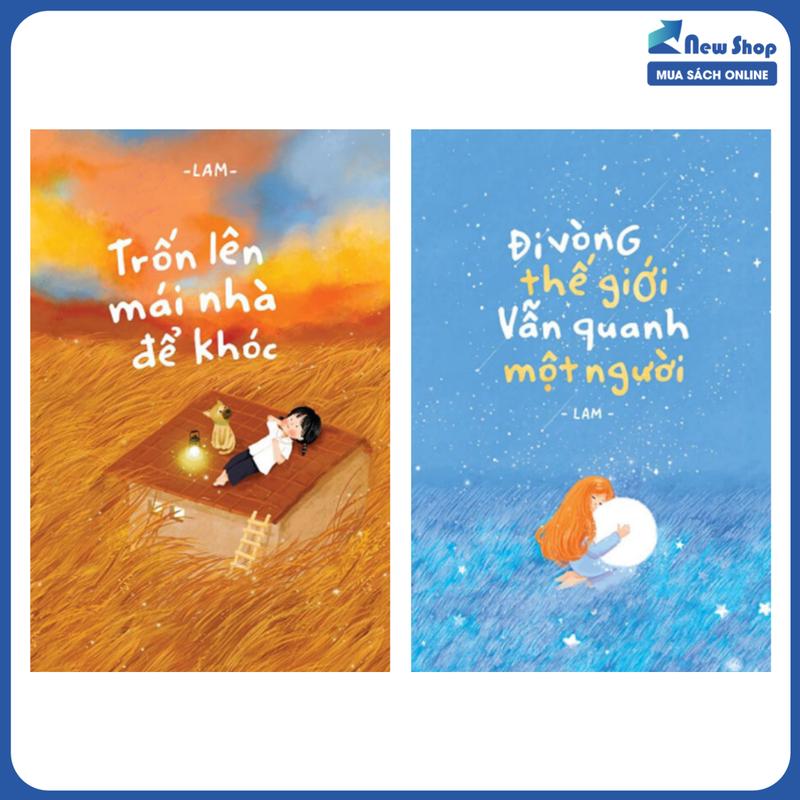Sách - Combo Đi Vòng Thế Giới Vẫn Quanh Một Người + Trốn Lên Mái Nhà Để Khóc Bộ 2 Cuốn - AZ