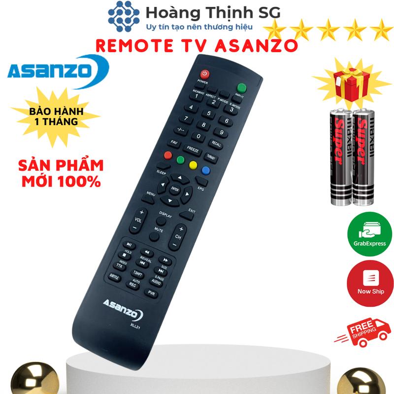 Remote điều khiển tivi Asanzo , điều khiển TV Asanzo - Tặng kèm pin