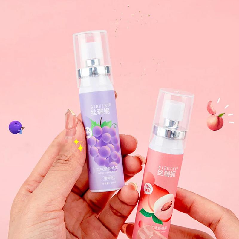 Product Introduction of 20ml Long lasting Mouth Freshener Spray Fruity Oral Spray Remove Bad Breath Portable Breath Fresh Refreshing Oral Care Wholesale 5
