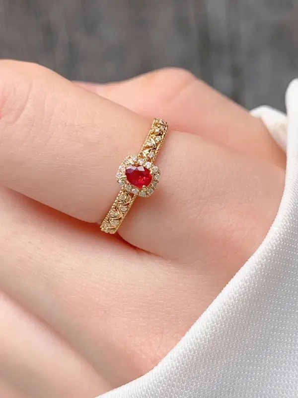 S925 Sterling Silver Women's Elegant Artificial Zircon Decorated Ring, Vintage Style Jewelry for Party, Daily Decor, Trendy All-match & Exquisite Jewelry for Birthday Gift 3