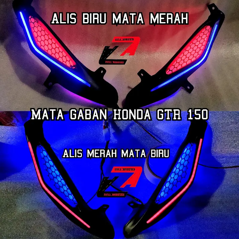 MATA GABAN HONDA SUPRA GTR 150 + SEN RUNNING Lampu 5