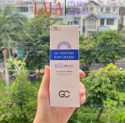  Kem chống nắng nâng tông da GC Nature Sun Cream SPF 50+ PA++++ 60ml Hàn Quốc - Chính hãng 