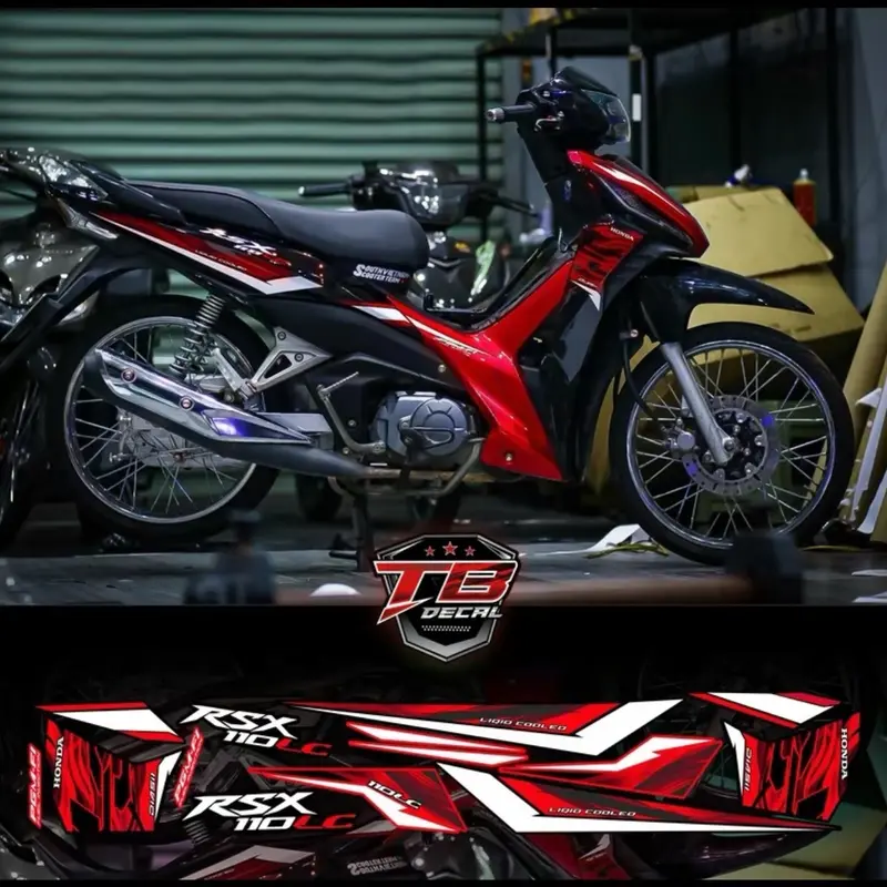 (Tx)Tem Wave RSX chữ LC Đen phối màu MSX02 phối 2 màu 0