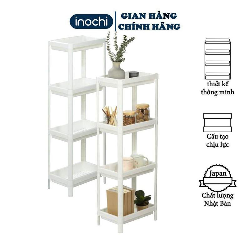 Kệ nhựa nhà tắm đa năng chia 2 3 4 tầng Inochi Nhà Bếp Kệ Gia vị đựng mỹ phẩm thông minh KET4T