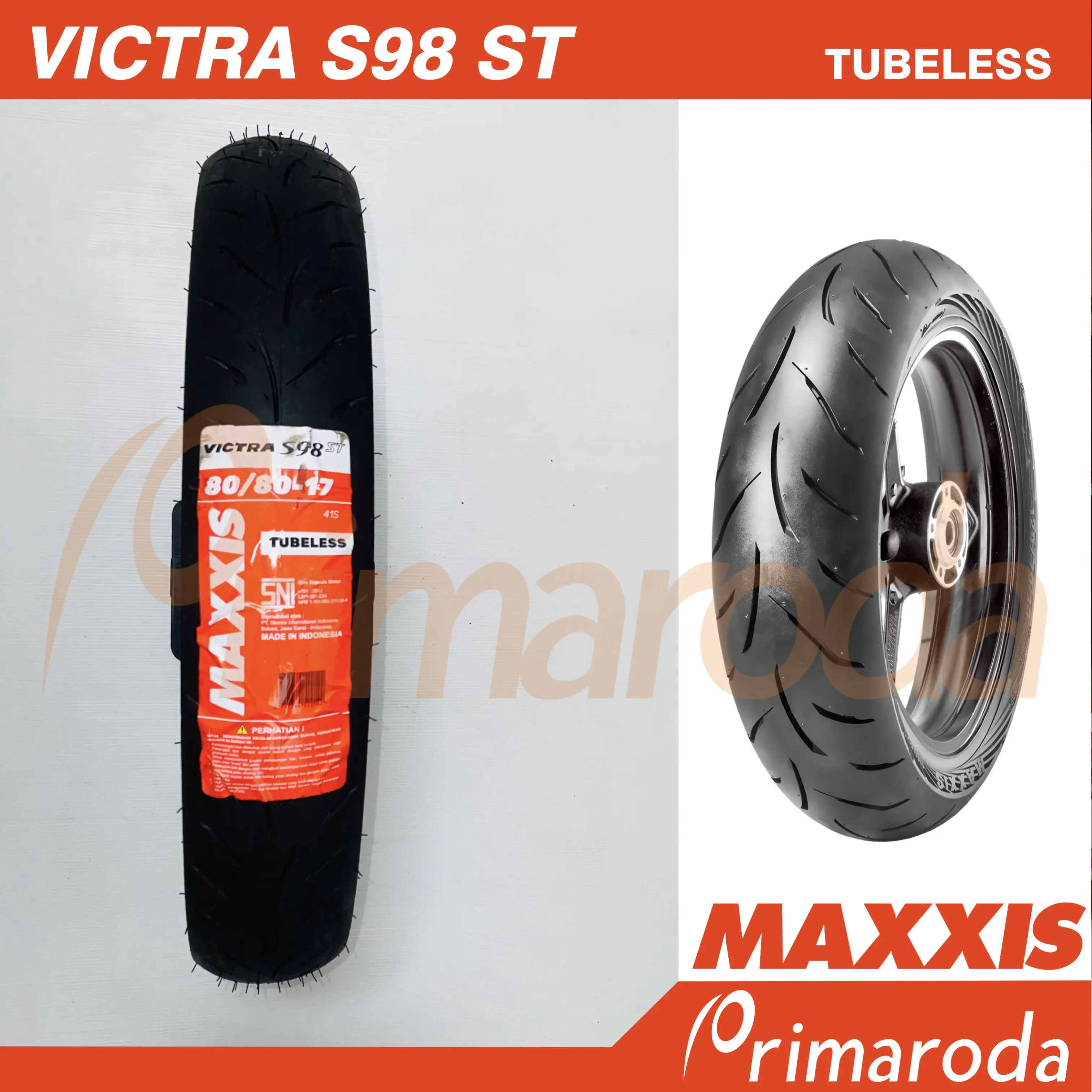 Ban motor MAXXIS Victra S98ST 80/80 Ring 17 80/80-17 Tubeless
