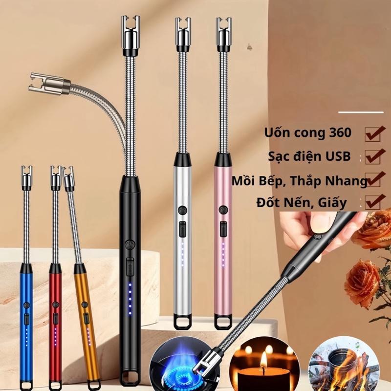 Cây Mồi Bếp Ga, Mồi Nến Nhỏ Gọn An Toàn Tiện Lợi Đầu Uống Cong 360 Độ, Dùng…