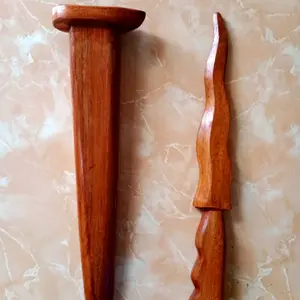 Keris kayu jati mainan peraga latihan beladiri/sarung keris Miniatur pencak silat Boxing Samsak