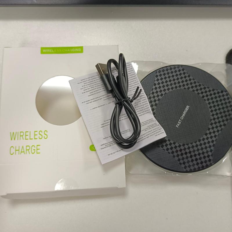 Wireless Charger Pad Stand for Smartphone, Desktop Ultra-thin Mobile Phone Charging Station, Portable Charger for iPhone 15 14 13 12 11 Samsung Xiaomi Phones, Electronic Product, Valentine's Day Gift 5