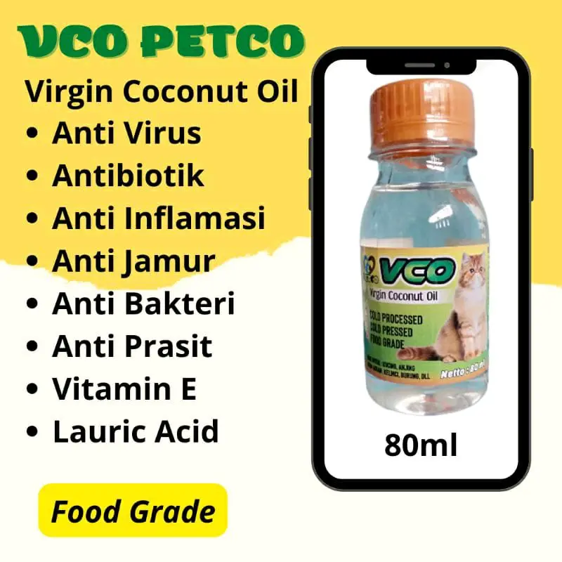VCO kucing Petco 80ml ( original ) 0