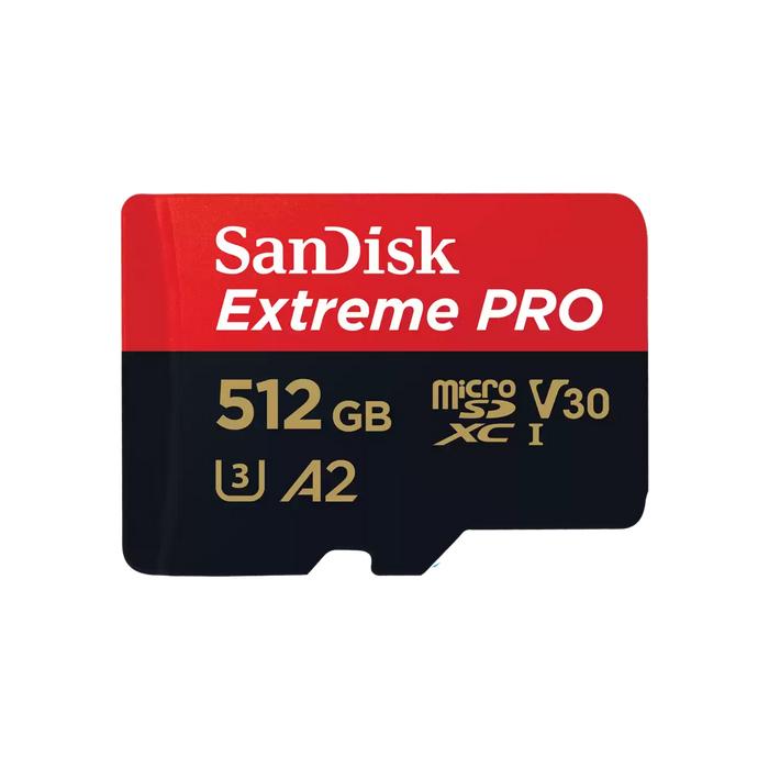 Gambar SanDisk Extreme Pro MicroSD, 200MB/s R, 140MB/s W, 512GB, SD adaptor (SDSQXCD-512G-GN6MA) dari GGSTORESBY Kota Surabaya Tokopedia
