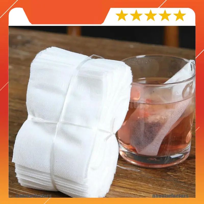 Combo 100 túi lọc trà, thảo dược dây rút chất liệu không dệt- nhiều kích thước 0