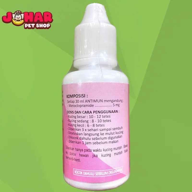 Antimun obat anti muntah kucing cat kitten 30ml 2