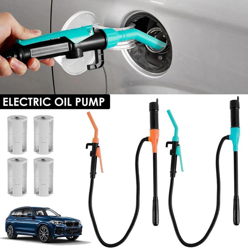 1 Pcs Plastic Fuel Transfer Pump Electric Oil Pump Controlled Flow Nozzle Car Battery Fuel Tank Oil Pump 4