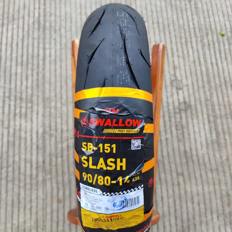 Ban Swallow Slash 80/80-14, 80/90-14, 90/80-14, 90/90-14 SB151 TUBELESS soft compound motor matic ban nikung racing 2