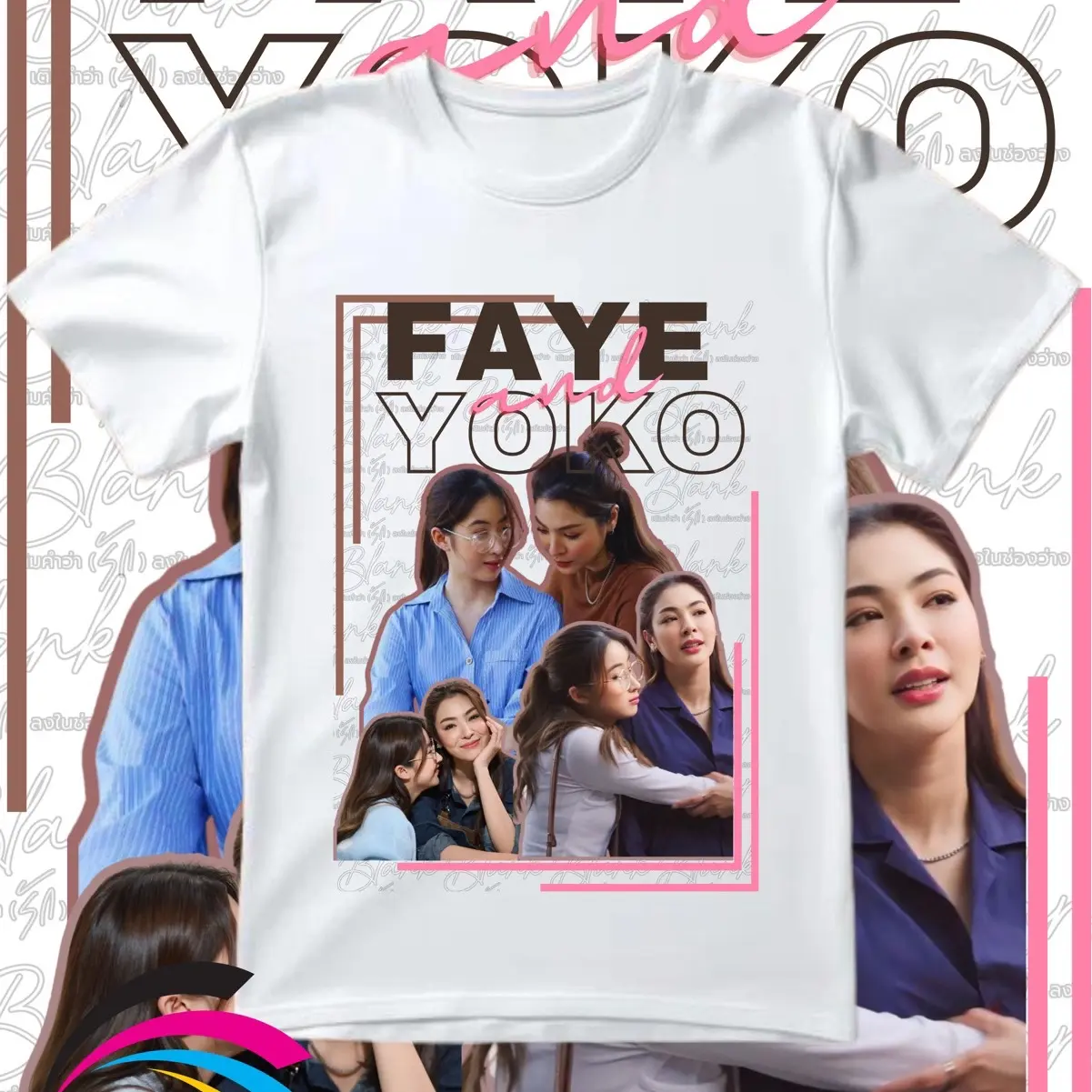 FayeYoko Inspired Tshirt Black and White