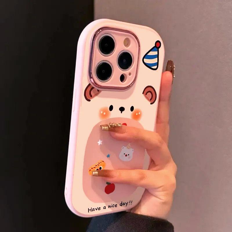  Ốp Điện Thoại iPhone Thiết Kế Hình Chuột Dễ Thương Chất Lượng Cao Cấp Tương Thích Với iPhone 16 17   16   15   14 14   15ProMax 15   17   18   19   20 Kích Thước Tối Thiểu: xsmax Chống Rơi Thích Hợp Cho iPhone 17   16promax 