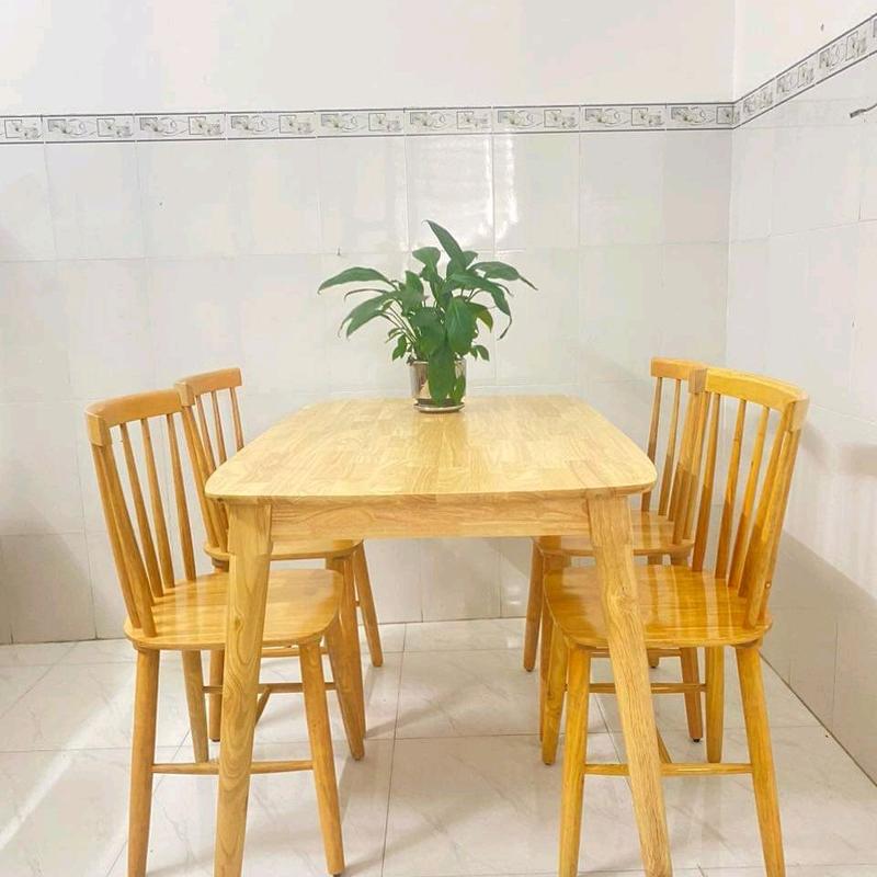 Bàn ăn mango 4 ghế Sông tiện 7