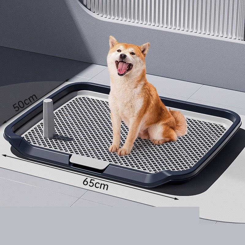 Khay vệ sinh cho chó size lớn L:65*50cm và M:53*42cm - Khay hướng dẫn cún đi vệ sinh tiện lợi chậu  chó