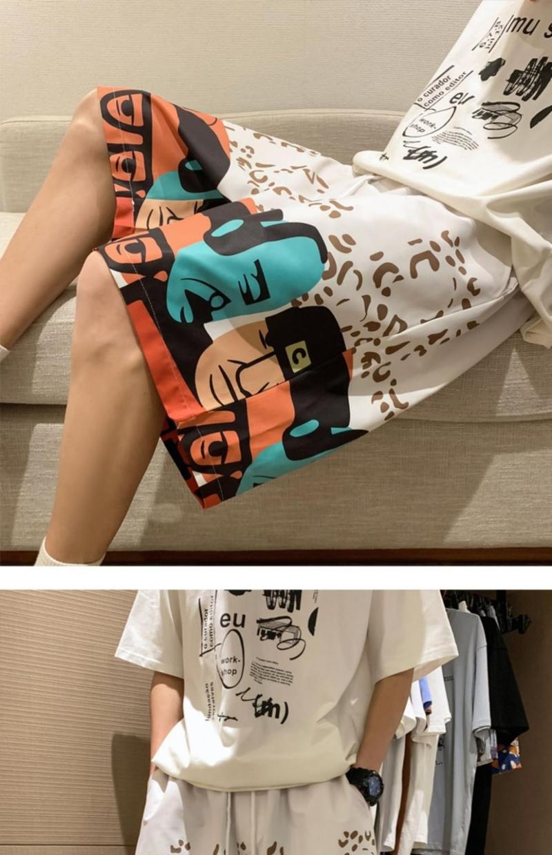 Product Introduction of Quần Soóc Hip-Hop, Dành Cho Nam Giới, Trang Phục Mùa Hè, Dáng Rộng Vừa Vặn, Thương Hiệu Hợp Xu Hướng Thích Hợp Cho Thể Thao Bóng Rổ, Trang Phục Đi Biển, Quần Soóc Lớn, Phong Cách Ins, Thường Ngày, Quần Soóc Ngoại Cỡ 9